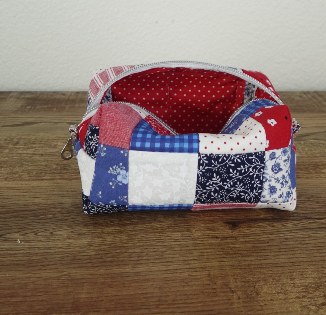Stars and Stripes Patchwork Small Boxy Bag