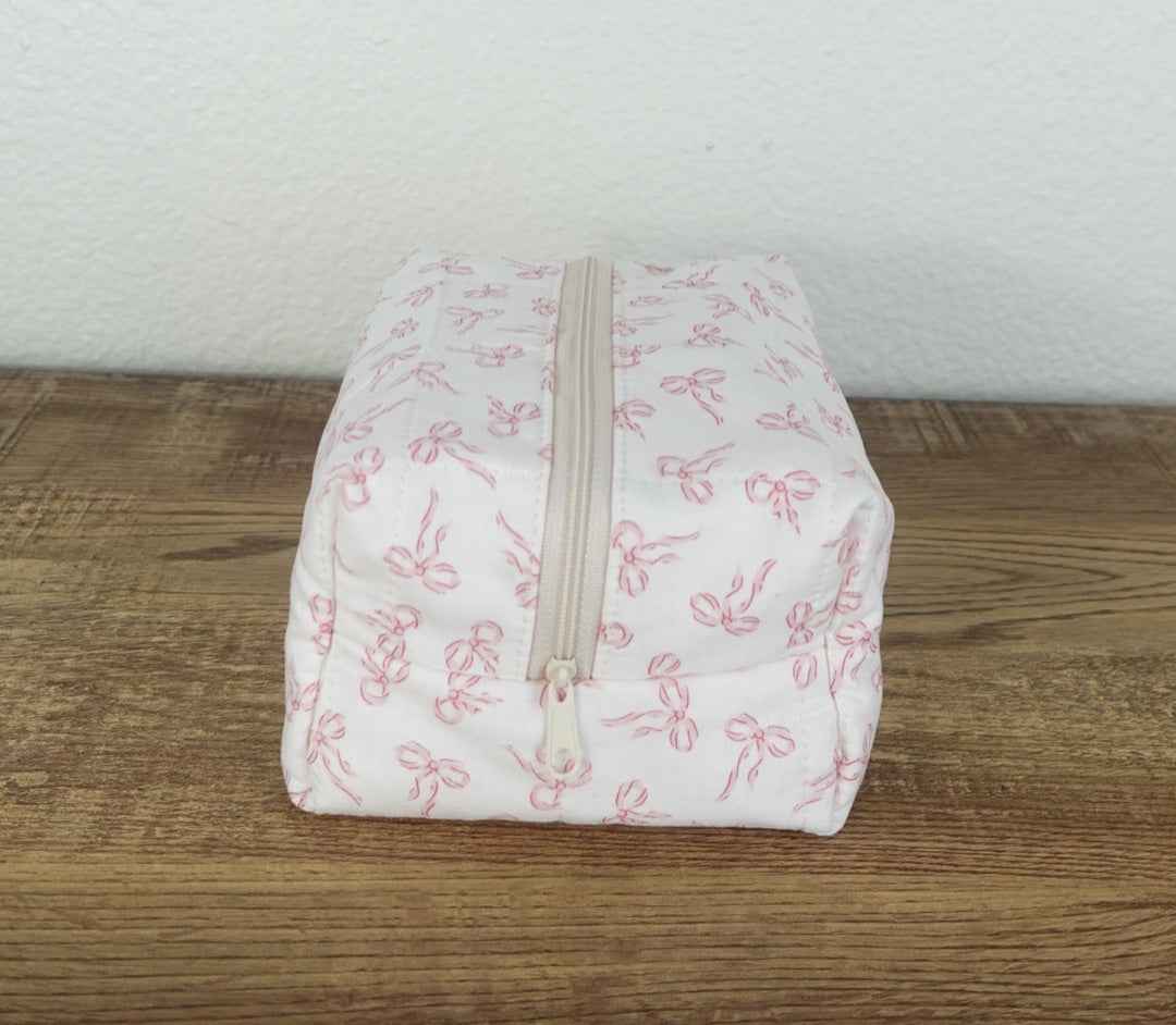 Pink Bows Small Boxy Bag