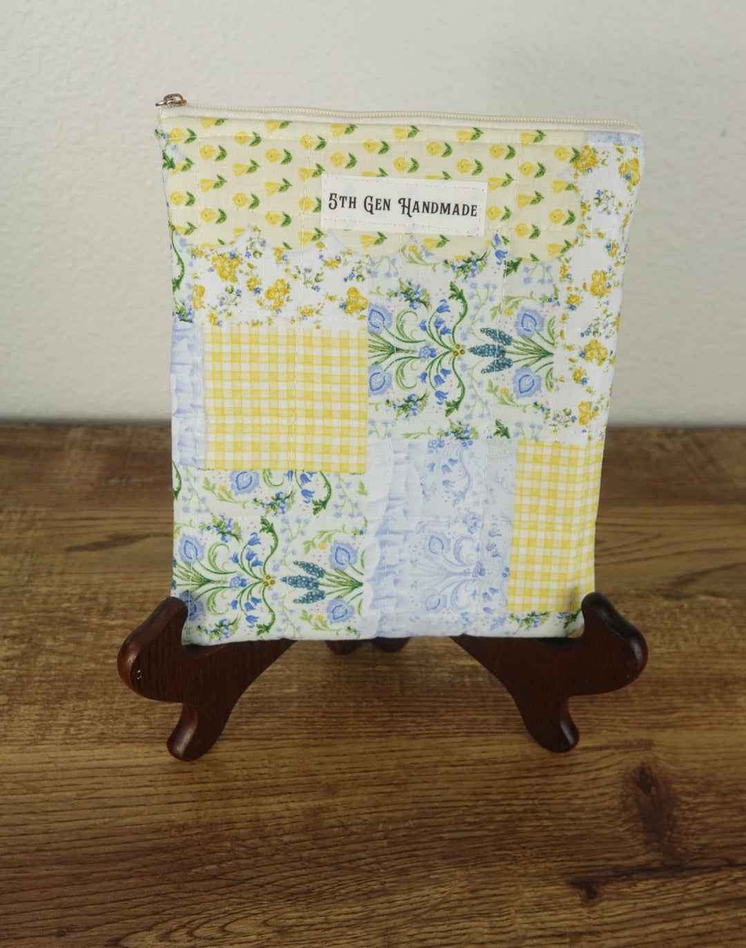 Blue Patchwork Small Kindle Sleeve- Kindle Paperwhite