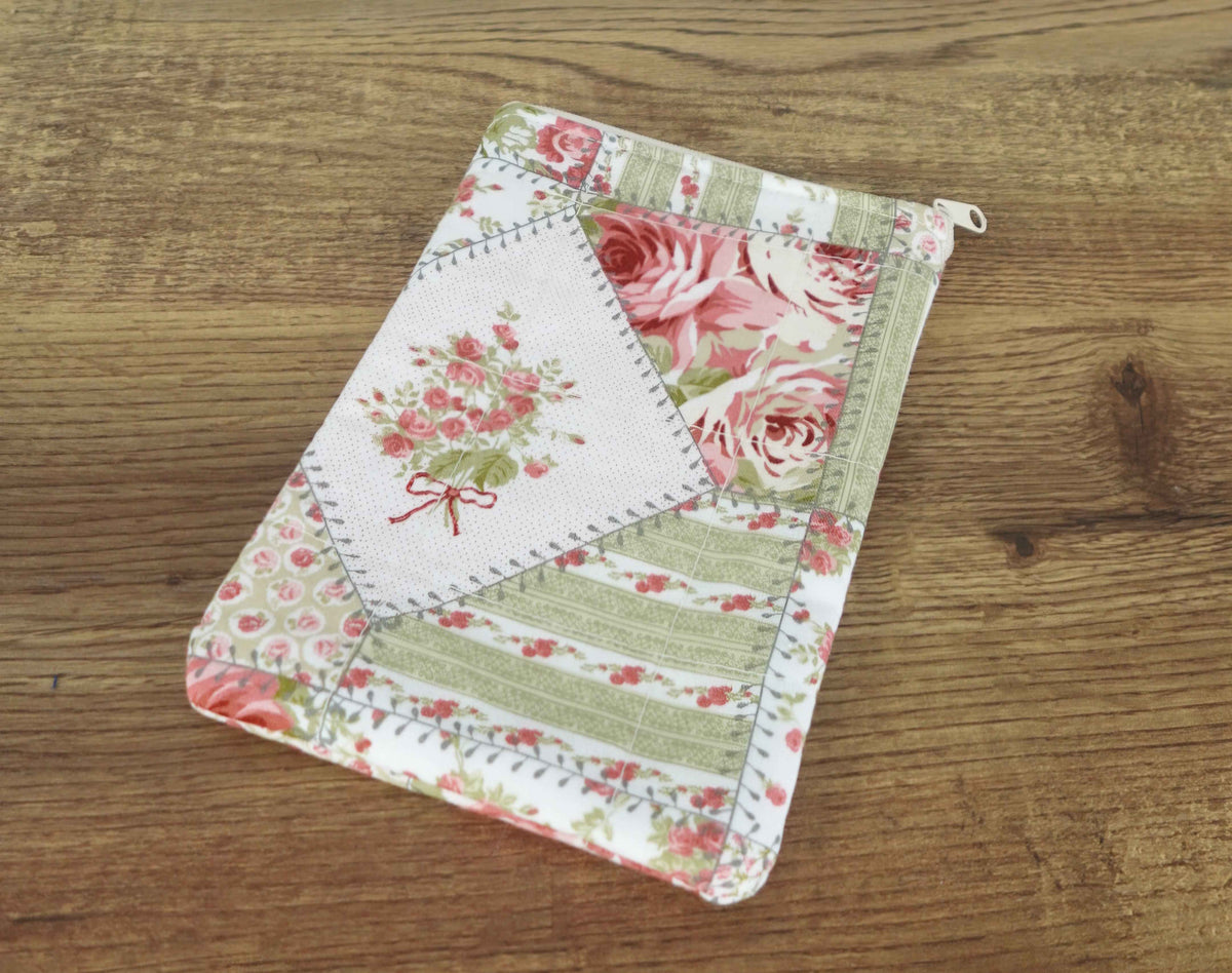 Pink Patchwork X-Small Kindle Sleeve- Kindle Basic