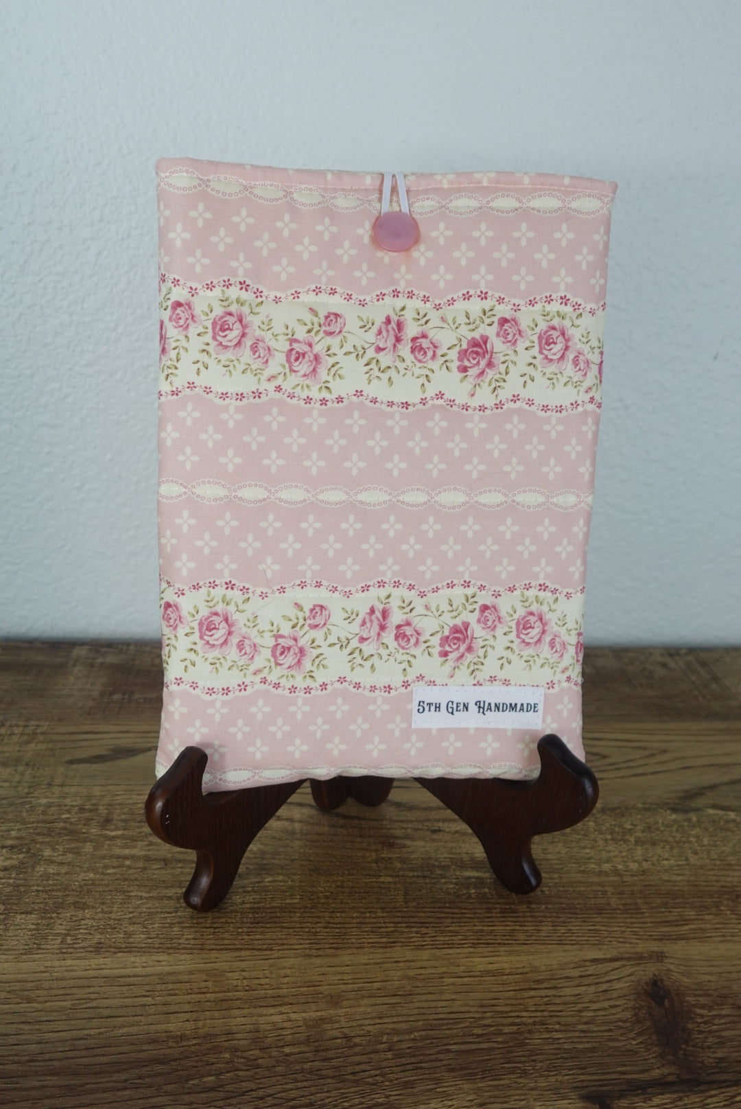 Princess Pink Small Button Book Sleeve