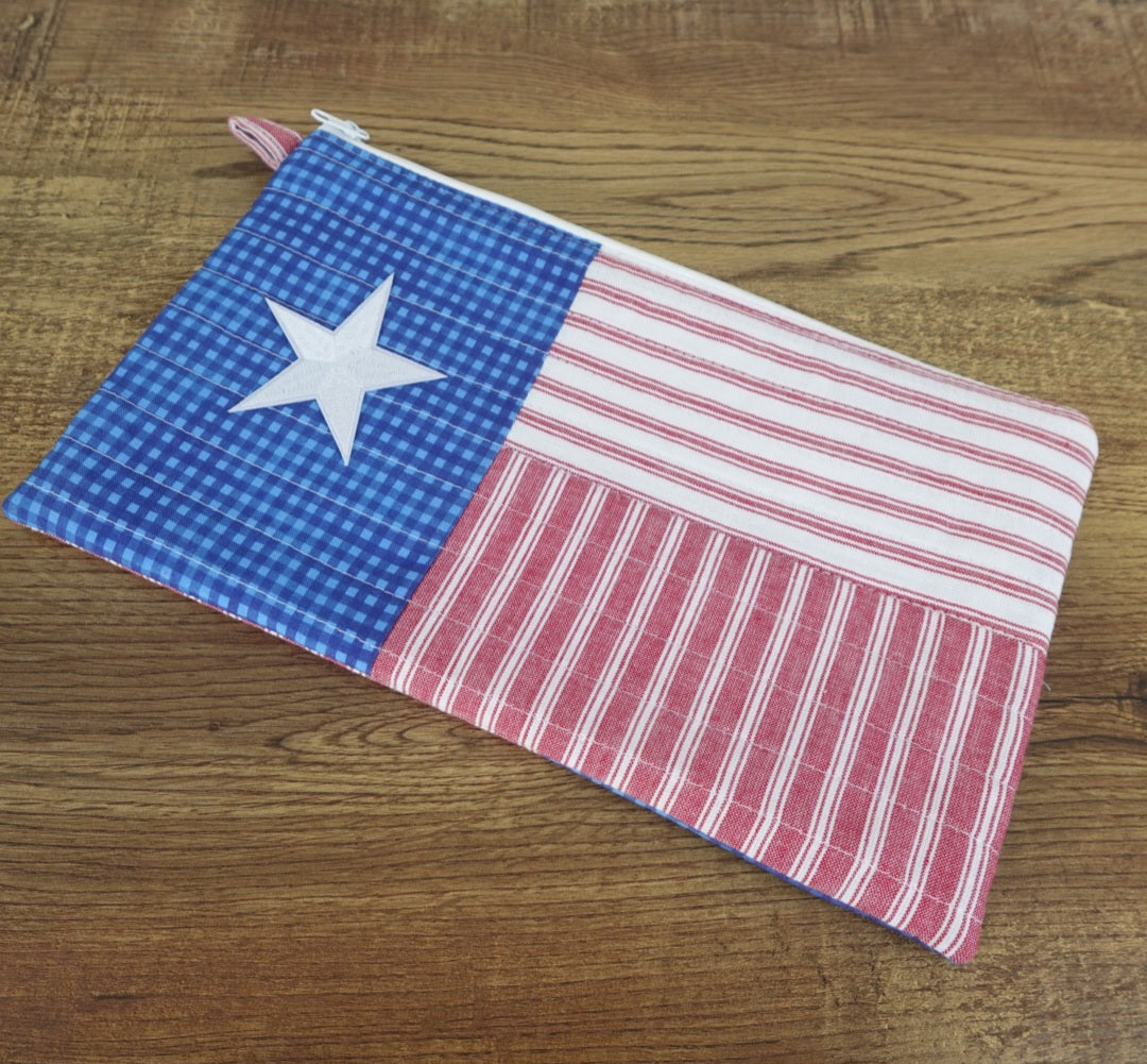 Texas Flag Pouch Large