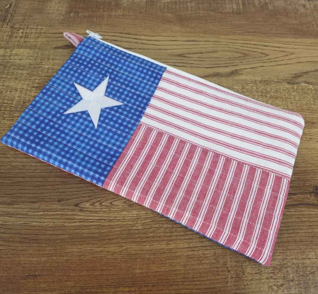 Texas Flag Pouch Large