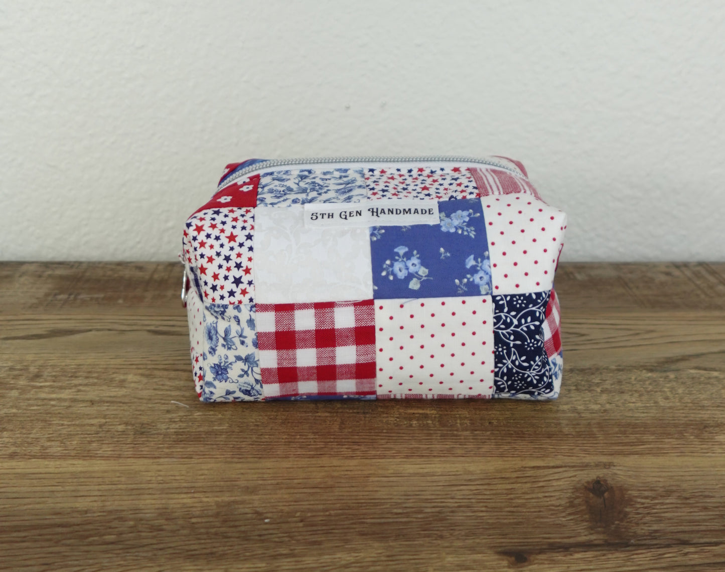 Stars and Stripes Patchwork Small Boxy Bag