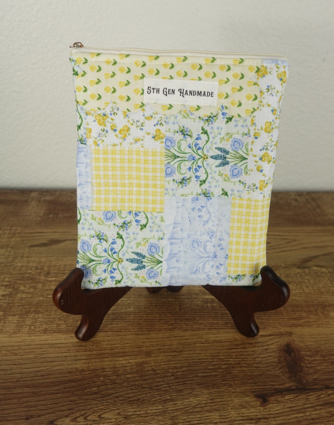 Blue Patchwork Small Kindle Sleeve- Kindle Paperwhite