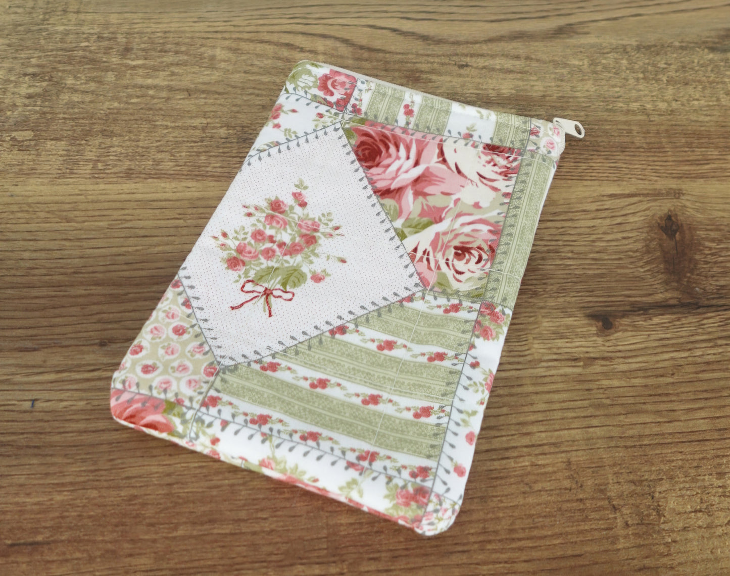 Pink Patchwork X-Small Kindle Sleeve- Kindle Basic